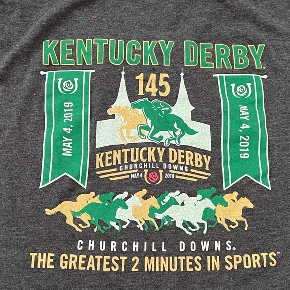 Kentucky Derby Churchill Downs 2019 Horse Racing Long Sleeve Tee Tshirt - Picture 8 of 9